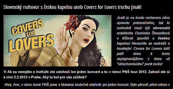 Slovenský rozhovor s českou kapelou aneb CFL trochu jinak!