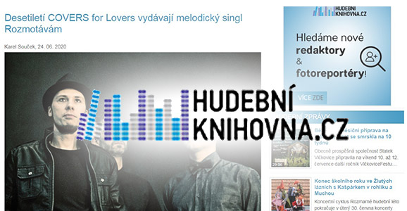 Desetiletí COVERS for Lovers vydávají melodický singl Rozmotávám