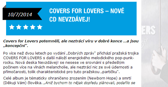 Recenze desky Nevzdávej! / i-klik.cz