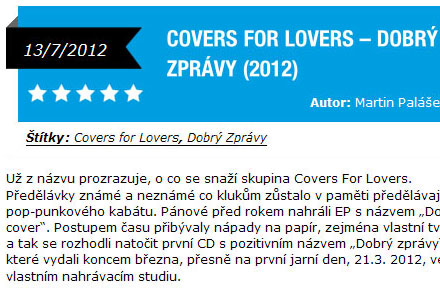 Recenze desky Dobrý zprávy / i-klik.cz