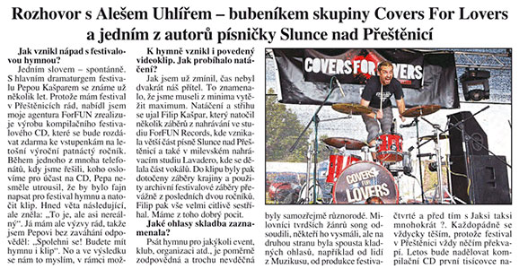 Rozhovor s Alešem / Milevské noviny